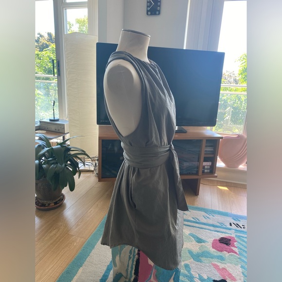 Acne Jeans, Khaki Criss Cross Dress, Size 38 (US M) - Picture 5 of 6